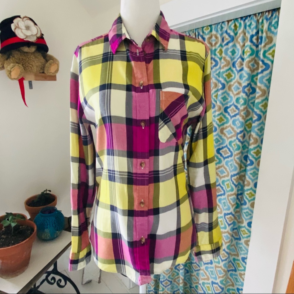 AE vintage boyfriend flannel button up (size S) - Picture 2 of 8